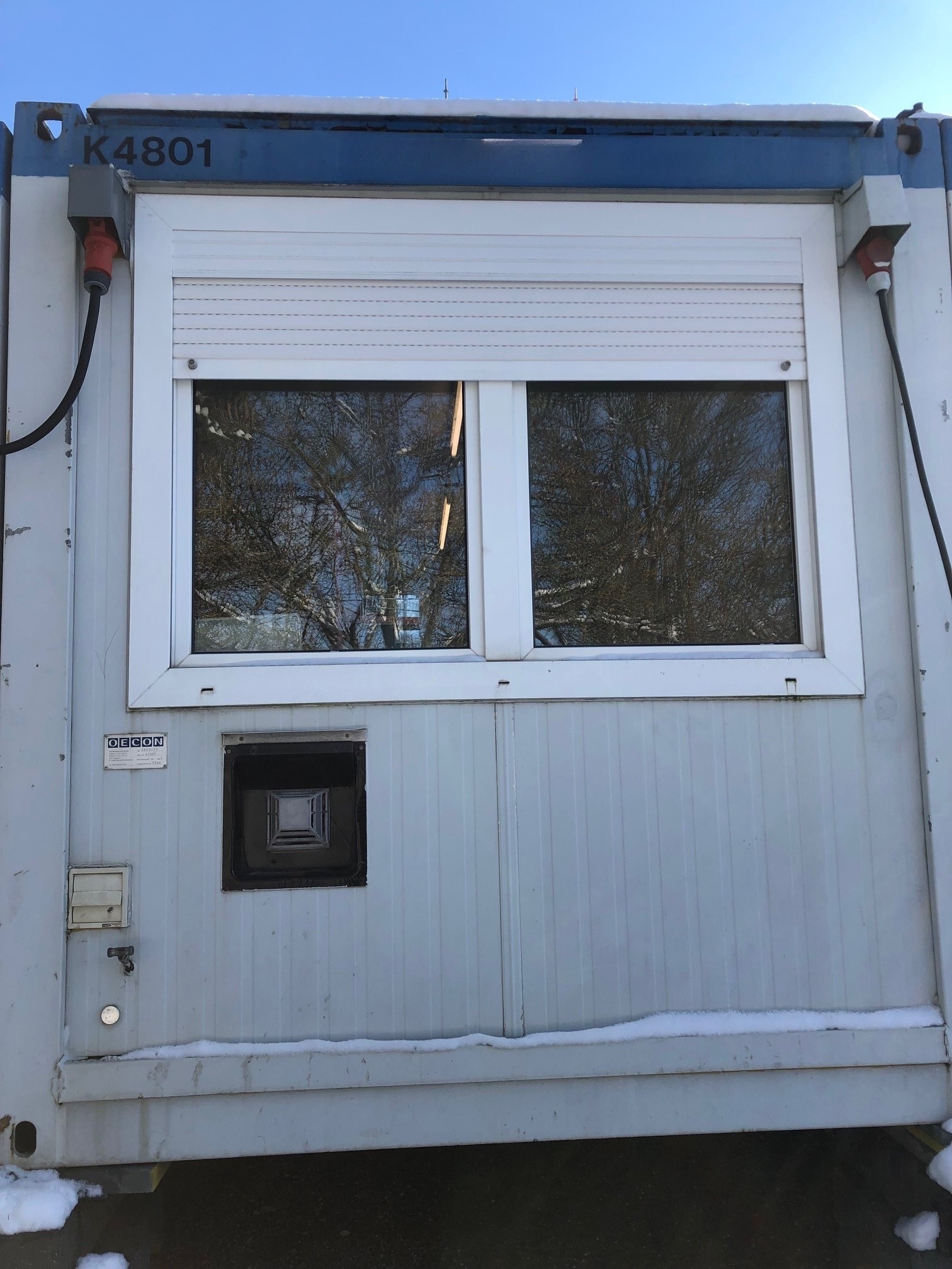Aktionspreis Bürocontainer 20 Fuß 1 Stern - defekt