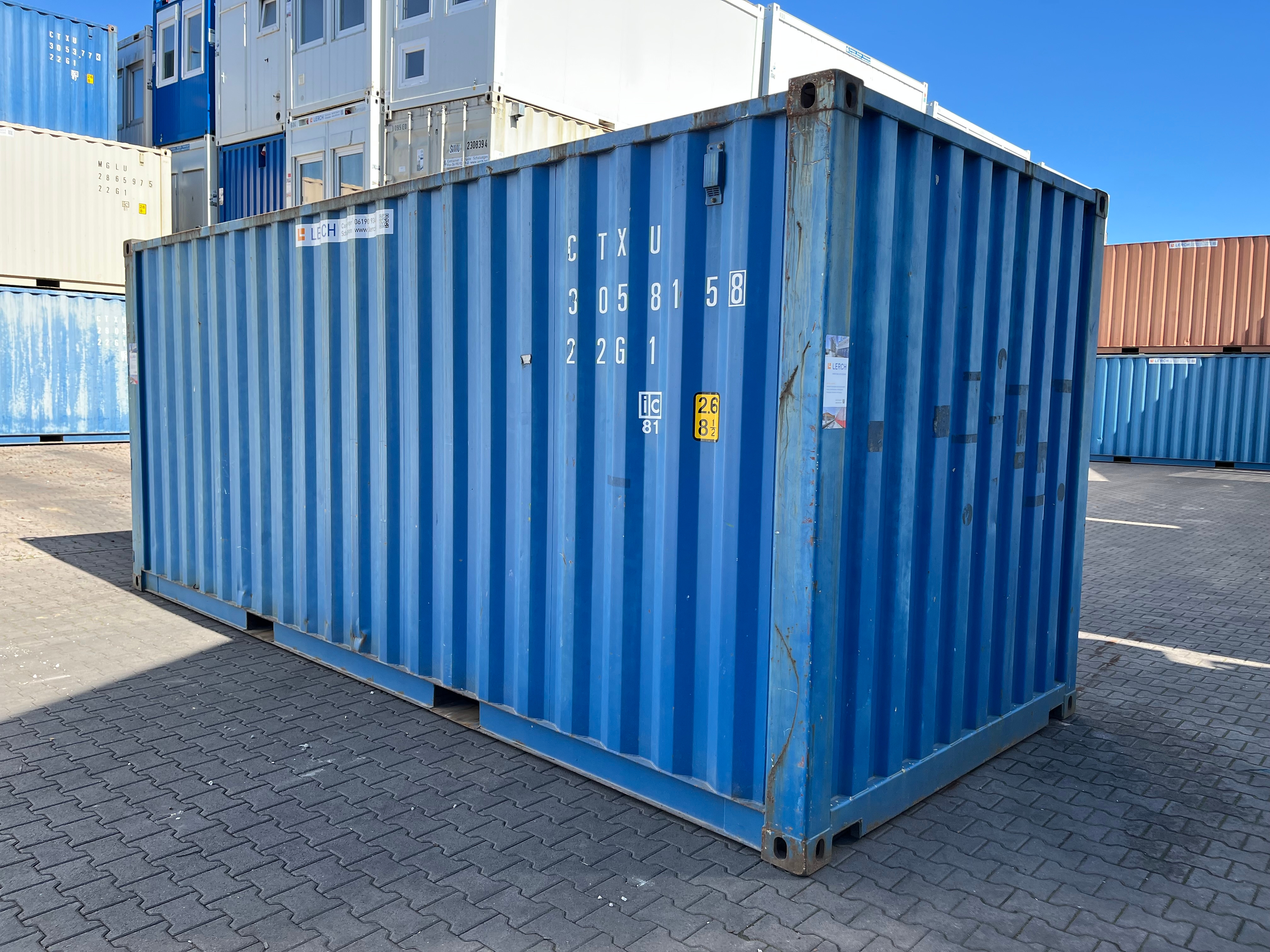 Lagercontainer 20 Fuß | 3 Sterne - guter Zustand