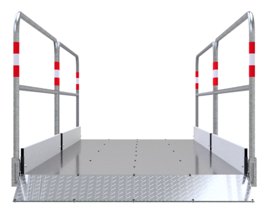 Grabenbrücke aus Alu. Länge 4.0 x 1.3m