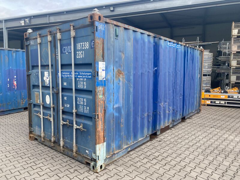 Lagercontainer 20' (6058 x 2438 x 2591 mm LxBxH)