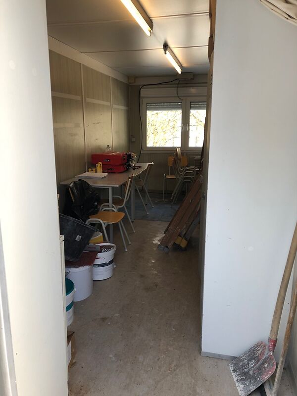 Aktionspreis Bürocontainer 20 Fuß 1 Stern - defekt