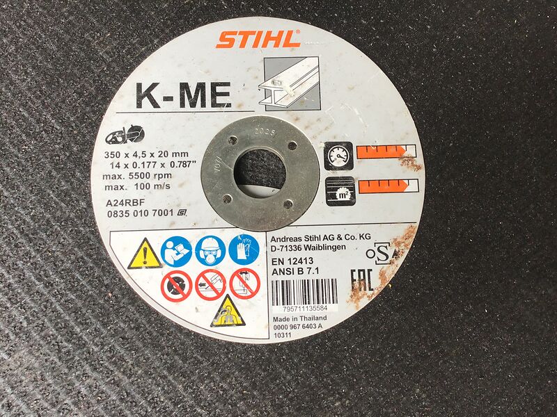 Trennscheiben Ø 350mm, Stahl und Stein | so001306 I24