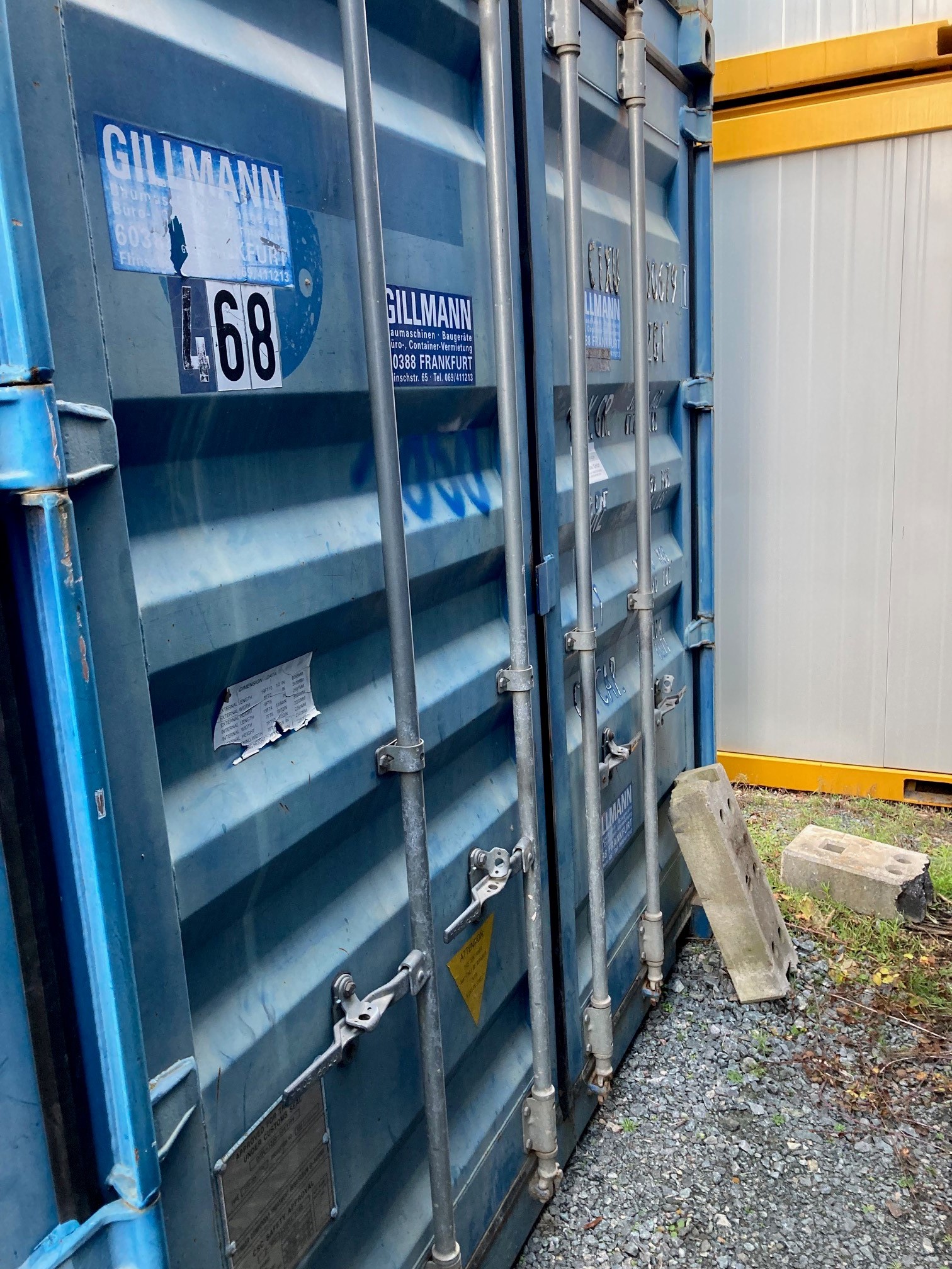 Lagercontainer 20' (6058 x 2438 x 2591 mm LxBxH)